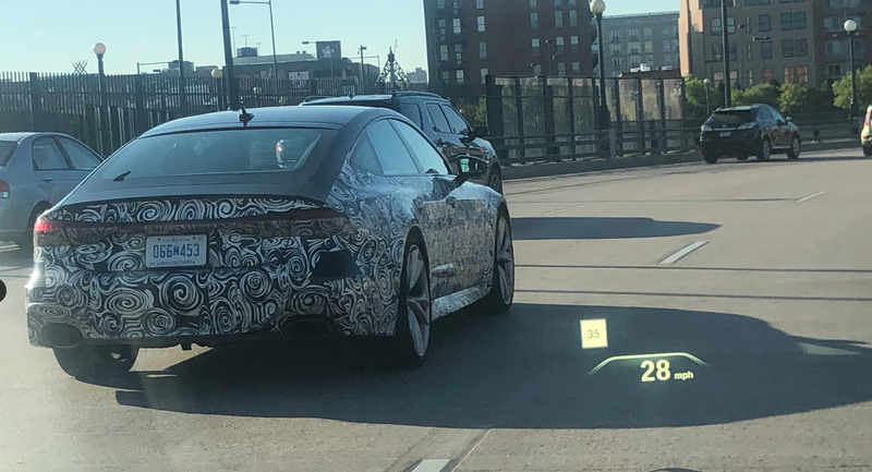 Illustration for article titled This Looks Like the 2020 Audi RS7 Sportback in Camo Running Around Denver